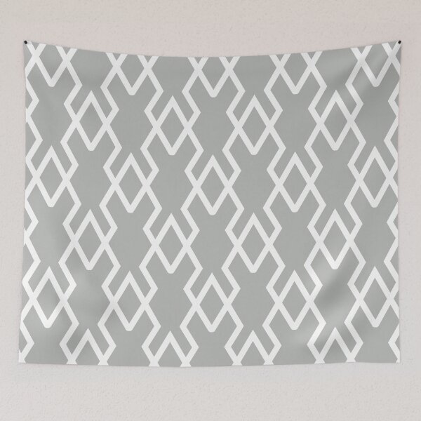 Item preview, Gray and White Tessellation Line Pattern 19 Coordinates w/ 2022 Popular Color Behr Lunar Surface N460-3 designed and sold by ColorOfTheYears.