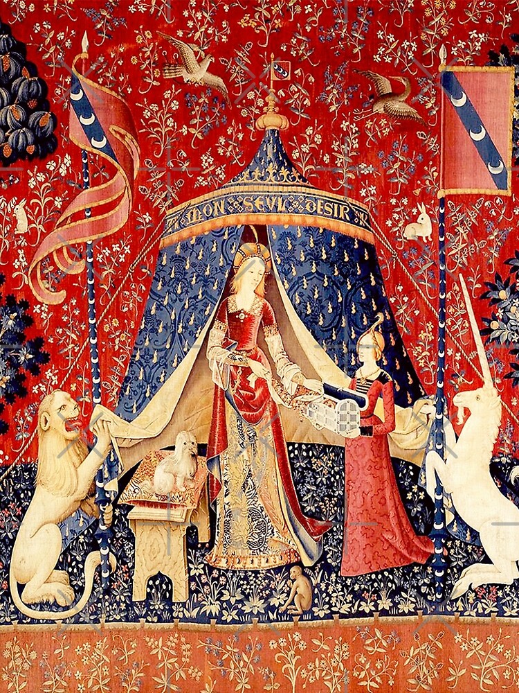 The Lady and the Unicorn: La Dame à la licorne Medieval Unicorn Tapestry  A-Line Dress