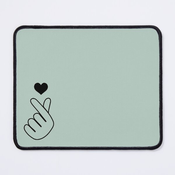 Item preview, KPOP Finger Heart Symbol - Pastel Green designed and sold by thelustrous.