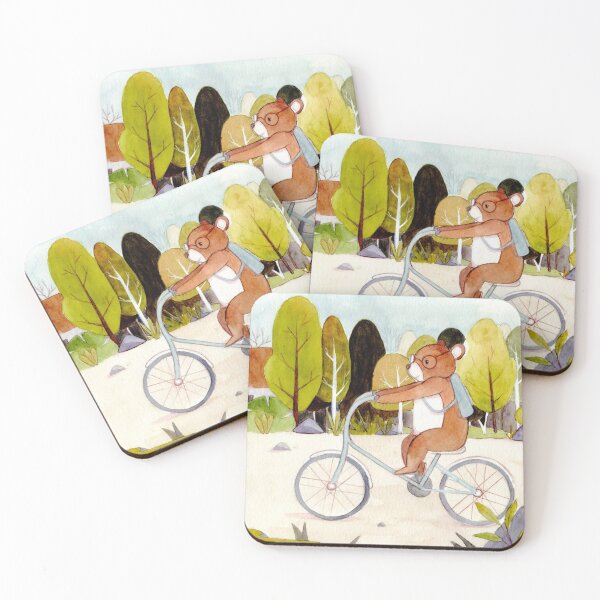 Item preview, Little bear in a bicycle designed and sold by Ale  Paredes.