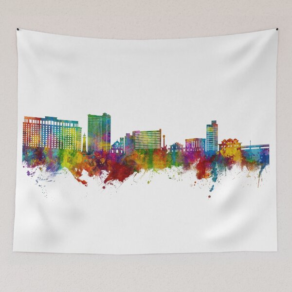 Item preview, Biloxi Mississippi Skyline designed and sold by ArtPrints.