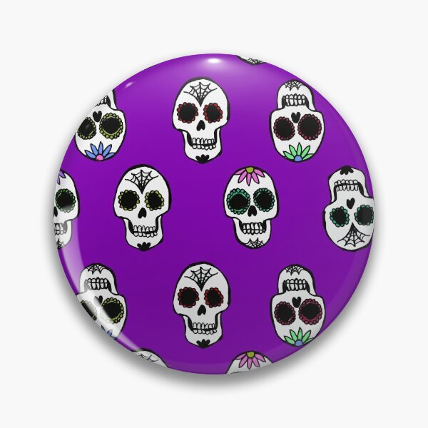 Item preview, Purple Halloween Sugar Skull Pattern  designed and sold by Julie Erin Designs.