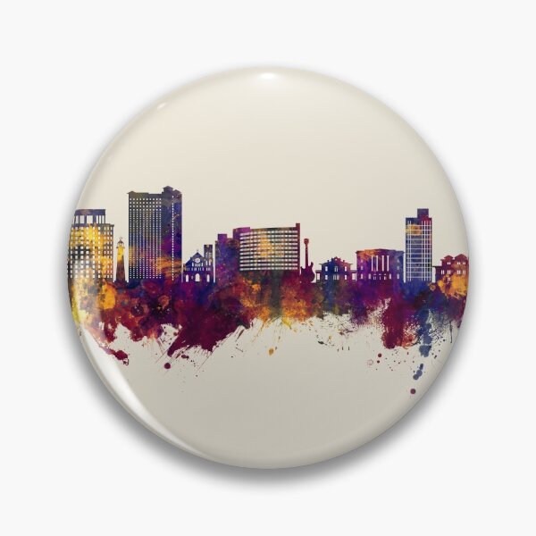Item preview, Biloxi Mississippi Skyline designed and sold by ArtPrints.