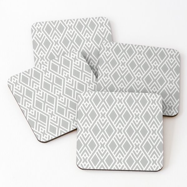 Item preview, Gray and White Tessellation Line Pattern 39 Coordinates w/ 2022 Popular Color Behr Lunar Surface N460-3 designed and sold by ColorOfTheYears.