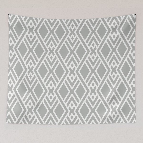 Item preview, Gray and White Tessellation Line Pattern 39 Coordinates w/ 2022 Popular Color Behr Lunar Surface N460-3 designed and sold by ColorOfTheYears.