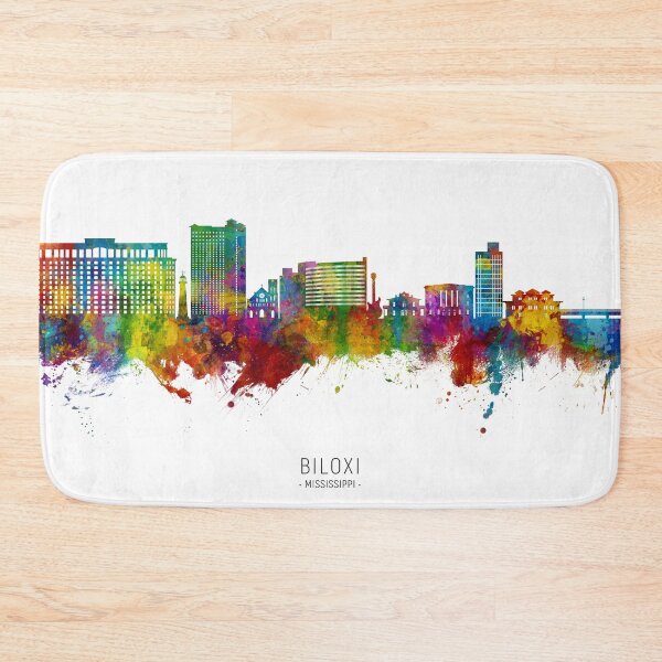 Item preview, Biloxi Mississippi Skyline designed and sold by ArtPrints.
