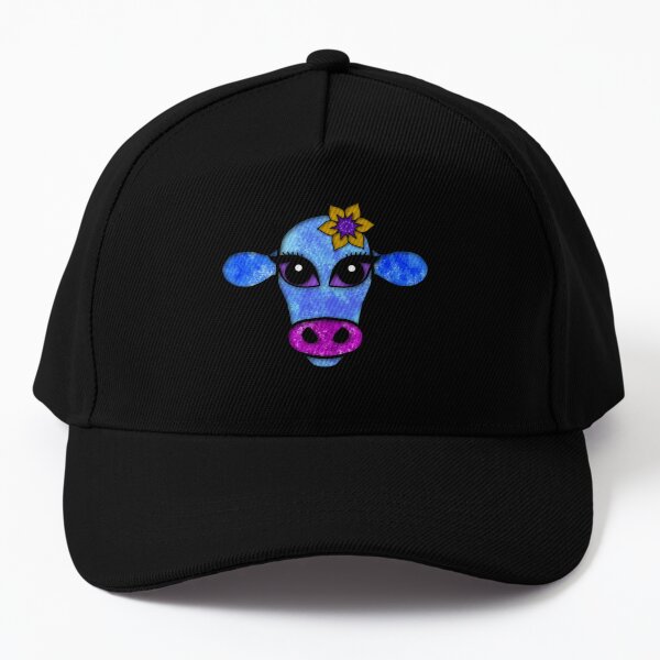 Elsa - quirky cow portrait Baseball Cap