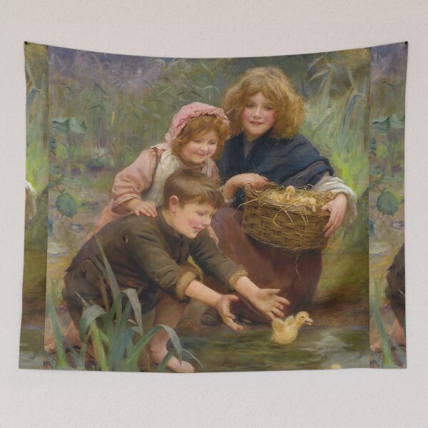 Item preview,  Ducklings learning to swim - Arthur John Elsley designed and sold by Vintage Designs +.