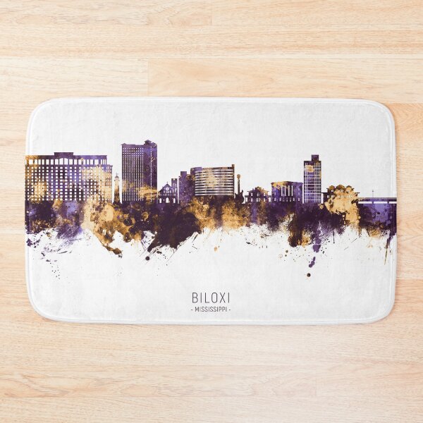 Item preview, Biloxi Mississippi Skyline designed and sold by ArtPrints.