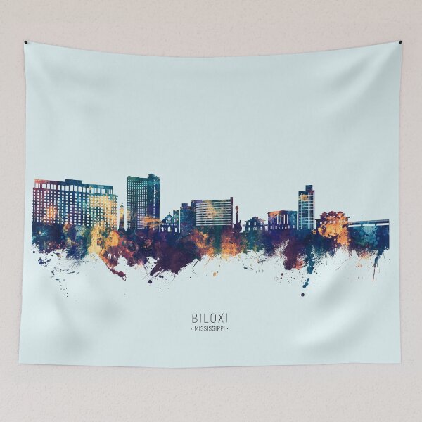 Item preview, Biloxi Mississippi Skyline designed and sold by ArtPrints.