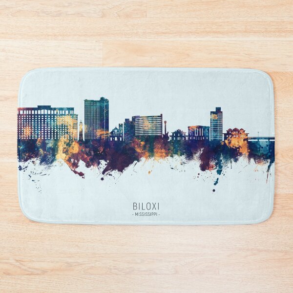 Item preview, Biloxi Mississippi Skyline designed and sold by ArtPrints.