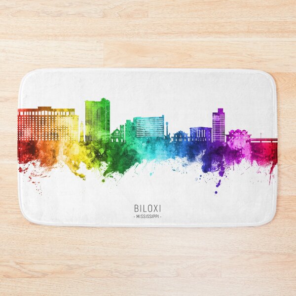 Item preview, Biloxi Mississippi Skyline designed and sold by ArtPrints.