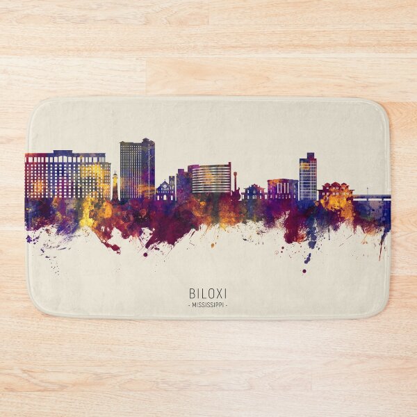 Item preview, Biloxi Mississippi Skyline designed and sold by ArtPrints.