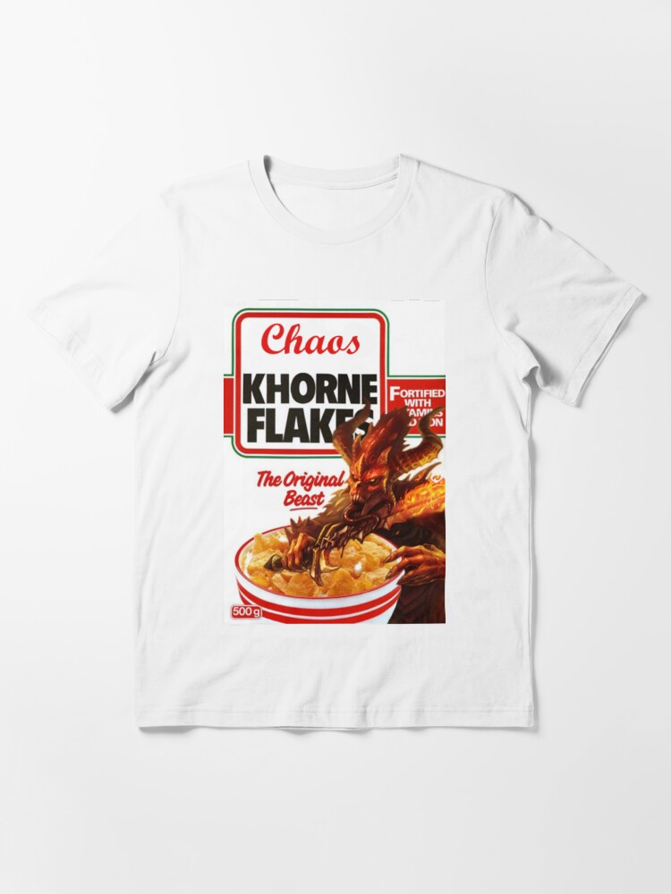 Alternate view of CHAOS KHORNE FLAKES Essential T-Shirt