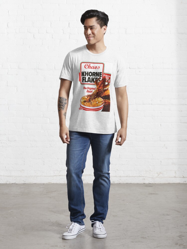 Alternate view of CHAOS KHORNE FLAKES Essential T-Shirt
