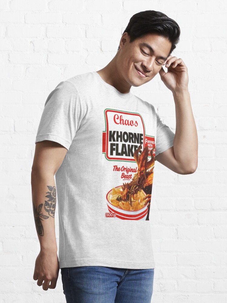 Alternate view of CHAOS KHORNE FLAKES Essential T-Shirt