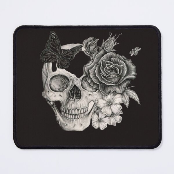 Item preview, Skull with roses and butterfly  designed and sold by Remas10.