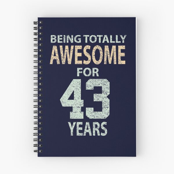 Item preview, Being totally awesome for 43 years, vintage chalk style designed and sold by Sama-dee.