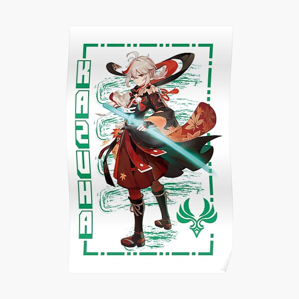 Genshin Impact Kazuha Poster For Sale By Maxwellyt Redbubble 