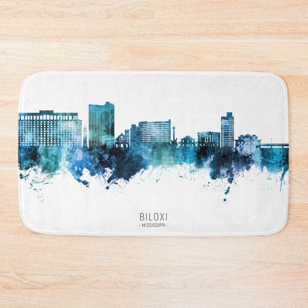 Item preview, Biloxi Mississippi Skyline designed and sold by ArtPrints.