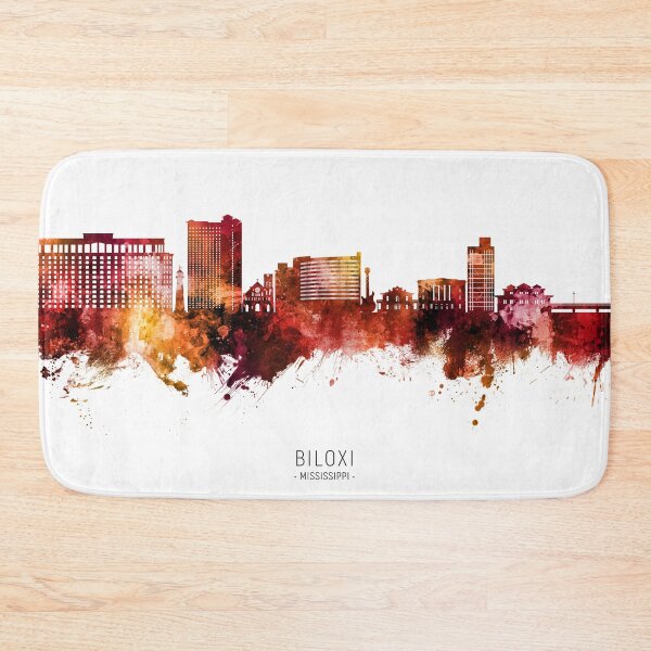 Item preview, Biloxi Mississippi Skyline designed and sold by ArtPrints.