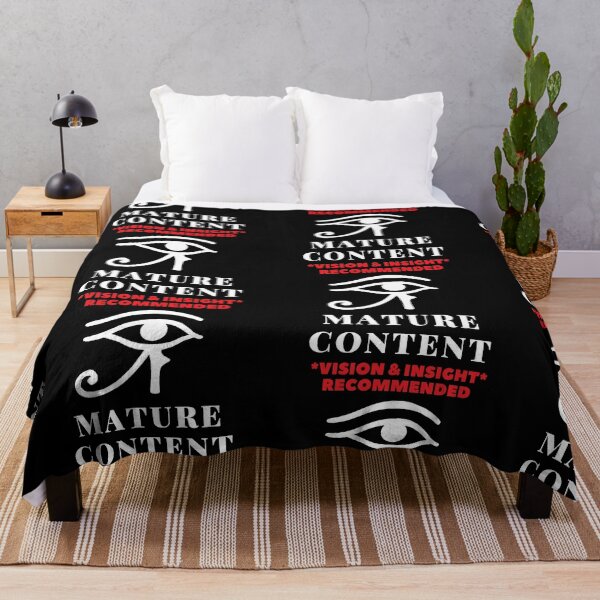 Item preview, S.O.I.L Signs- Mature Content White and Red on Black 4500 designed and sold by TheSignsofSOIL.