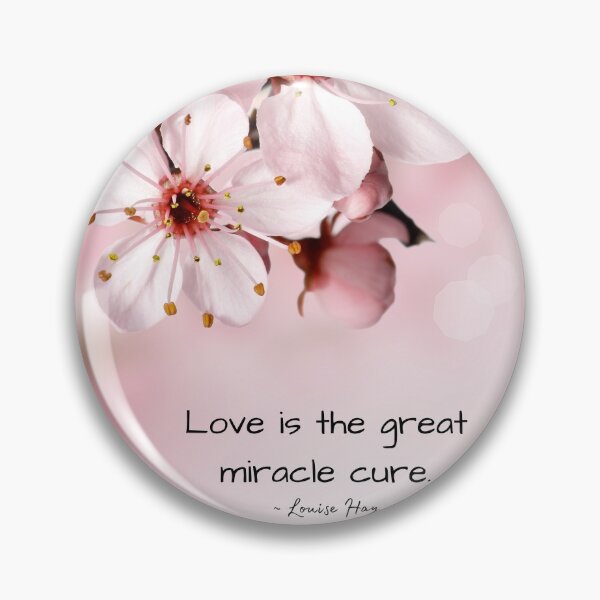 Item preview, Louise Hay Quote, Love is the great miracle cure, Heal Yourself designed and sold by MamaSweetea.