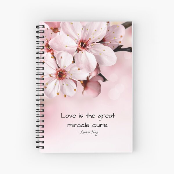 Cuaderno de espiral «Cita de Louise Hay, soy digna» de MamaSweetea |  Redbubble