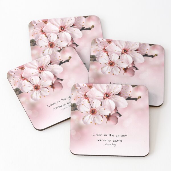 Item preview, Louise Hay Quote, Love is the great miracle cure, Heal Yourself designed and sold by MamaSweetea.