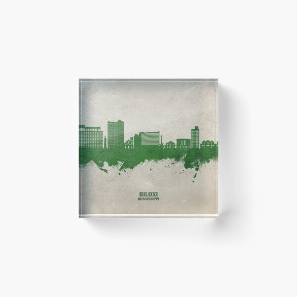 Item preview, Biloxi Mississippi Skyline designed and sold by ArtPrints.