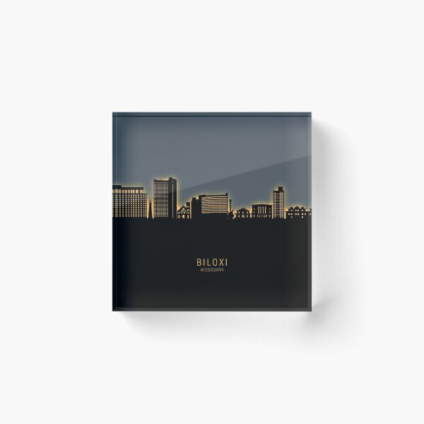 Item preview, Biloxi Mississippi Skyline designed and sold by ArtPrints.