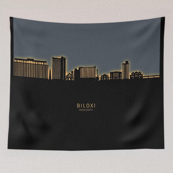 Item preview, Biloxi Mississippi Skyline designed and sold by ArtPrints.