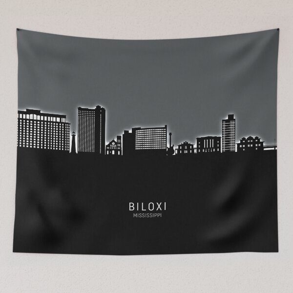 Item preview, Biloxi Mississippi Skyline designed and sold by ArtPrints.