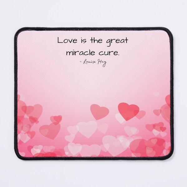 Item preview, Louise Hay Quote, Love is the great miracle cure, Heal Yourself designed and sold by MamaSweetea.