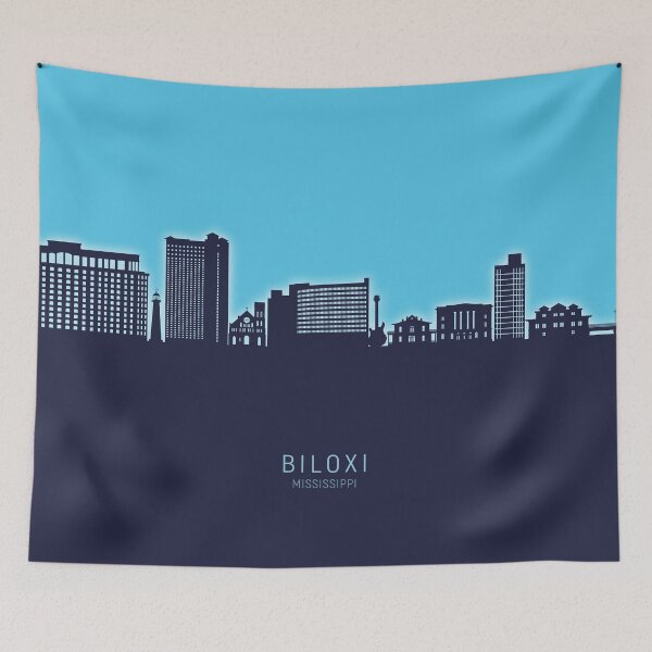 Item preview, Biloxi Mississippi Skyline designed and sold by ArtPrints.