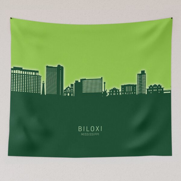 Item preview, Biloxi Mississippi Skyline designed and sold by ArtPrints.