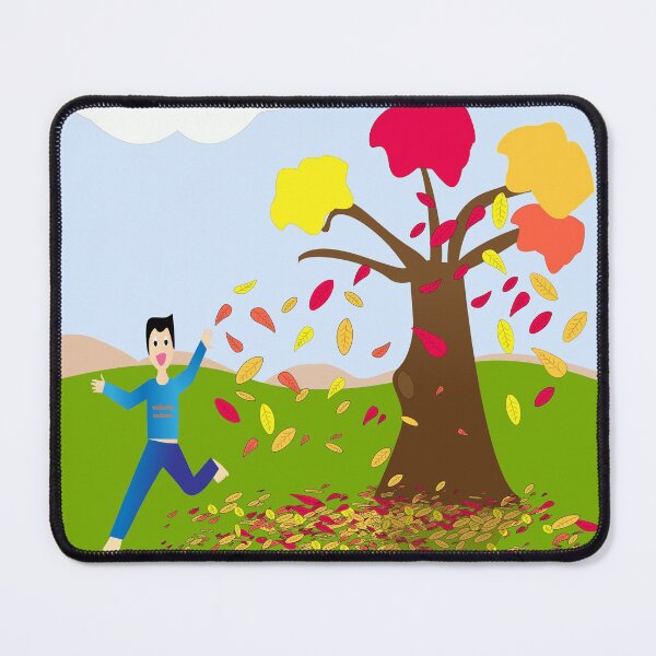 Item preview, autumn is coming- tree and happy boy  designed and sold by BayanDU.