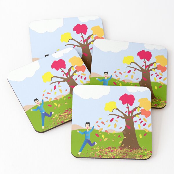 Item preview, autumn is coming- tree and happy boy  designed and sold by BayanDU.