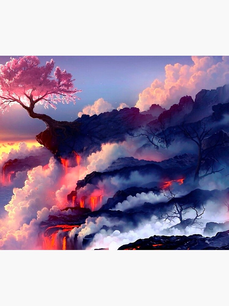 Anime Fantasy Cherry Tree by PlainMotif