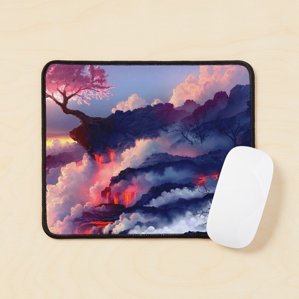 Anime Fantasy Cherry Tree Mouse Pad