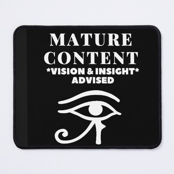 Item preview, Copy of S.O.I.L Signs- Mature Content 3 White on Black 4500 designed and sold by TheSignsofSOIL.