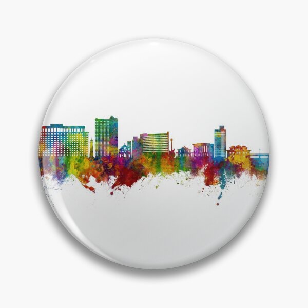 Item preview, Biloxi Mississippi Skyline designed and sold by ArtPrints.