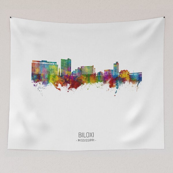 Item preview, Biloxi Mississippi Skyline designed and sold by ArtPrints.