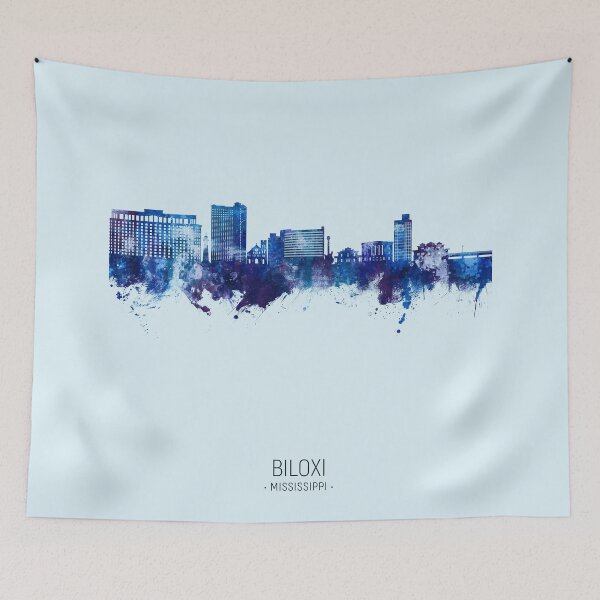 Item preview, Biloxi Mississippi Skyline designed and sold by ArtPrints.