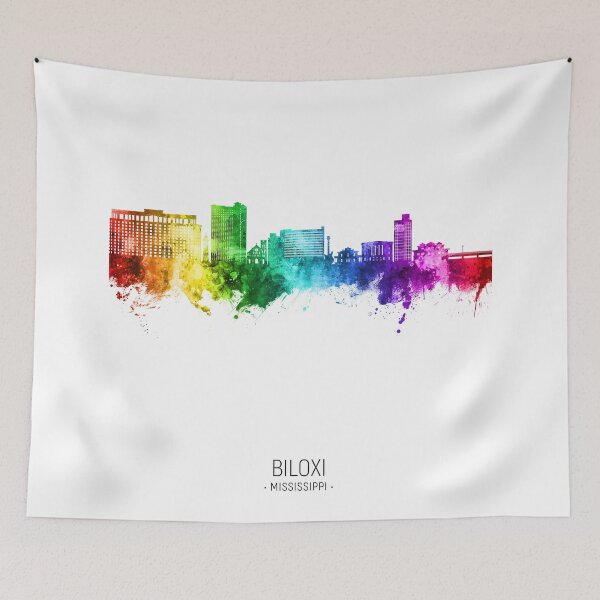 Item preview, Biloxi Mississippi Skyline designed and sold by ArtPrints.