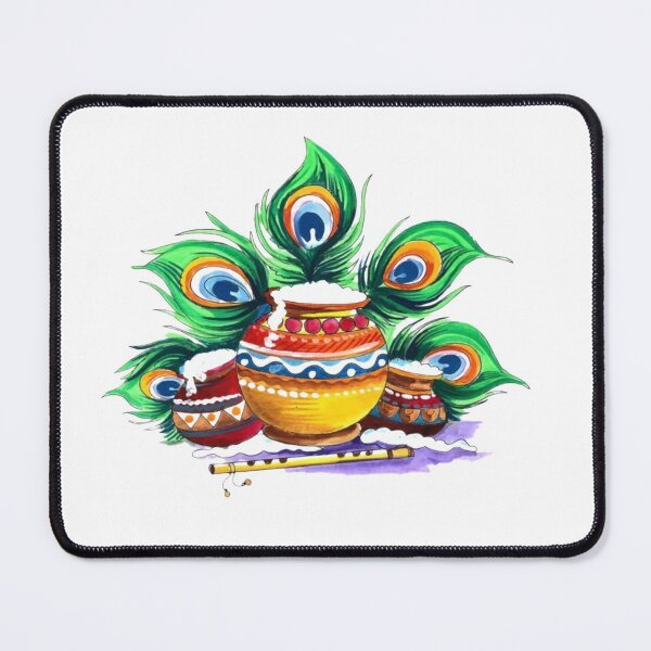 Item preview, happy Krishna janmashtami shirt  designed and sold by GlobalSpace.