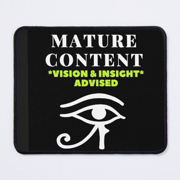 Item preview, Copy of S.O.I.L Signs- Mature Content 3a White on Black 4500 designed and sold by TheSignsofSOIL.