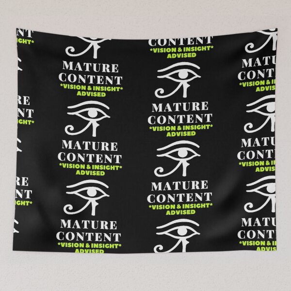 Item preview, Copy of S.O.I.L Signs- Mature Content 3a White on  Black 4500 designed and sold by TheSignsofSOIL.