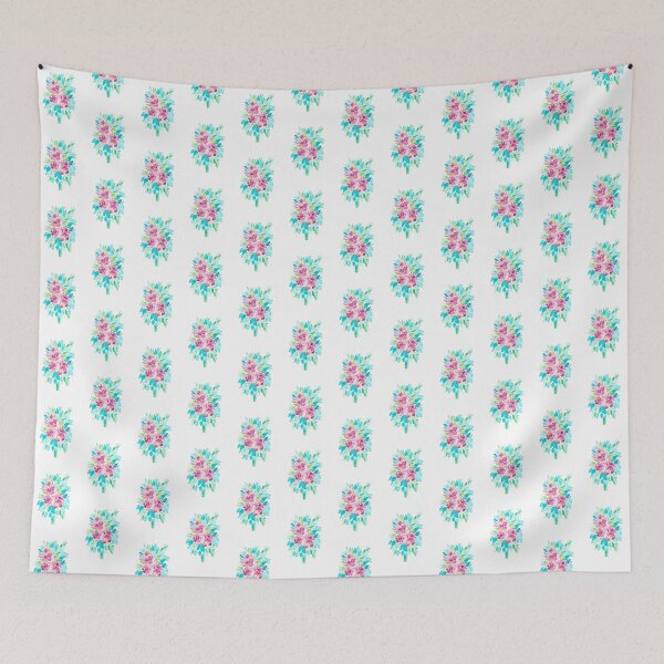 Item preview, Ramo rosa oscuro y turquesa designed and sold by EmDamArt.