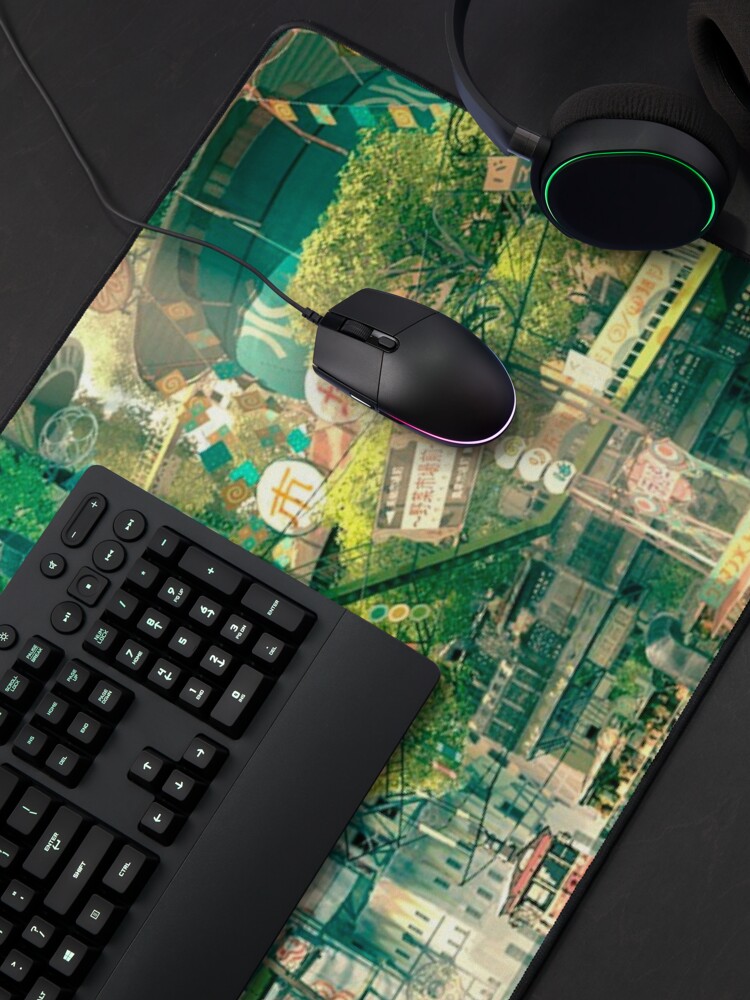 Alternate view of Anime fantasy urban Mouse Pad